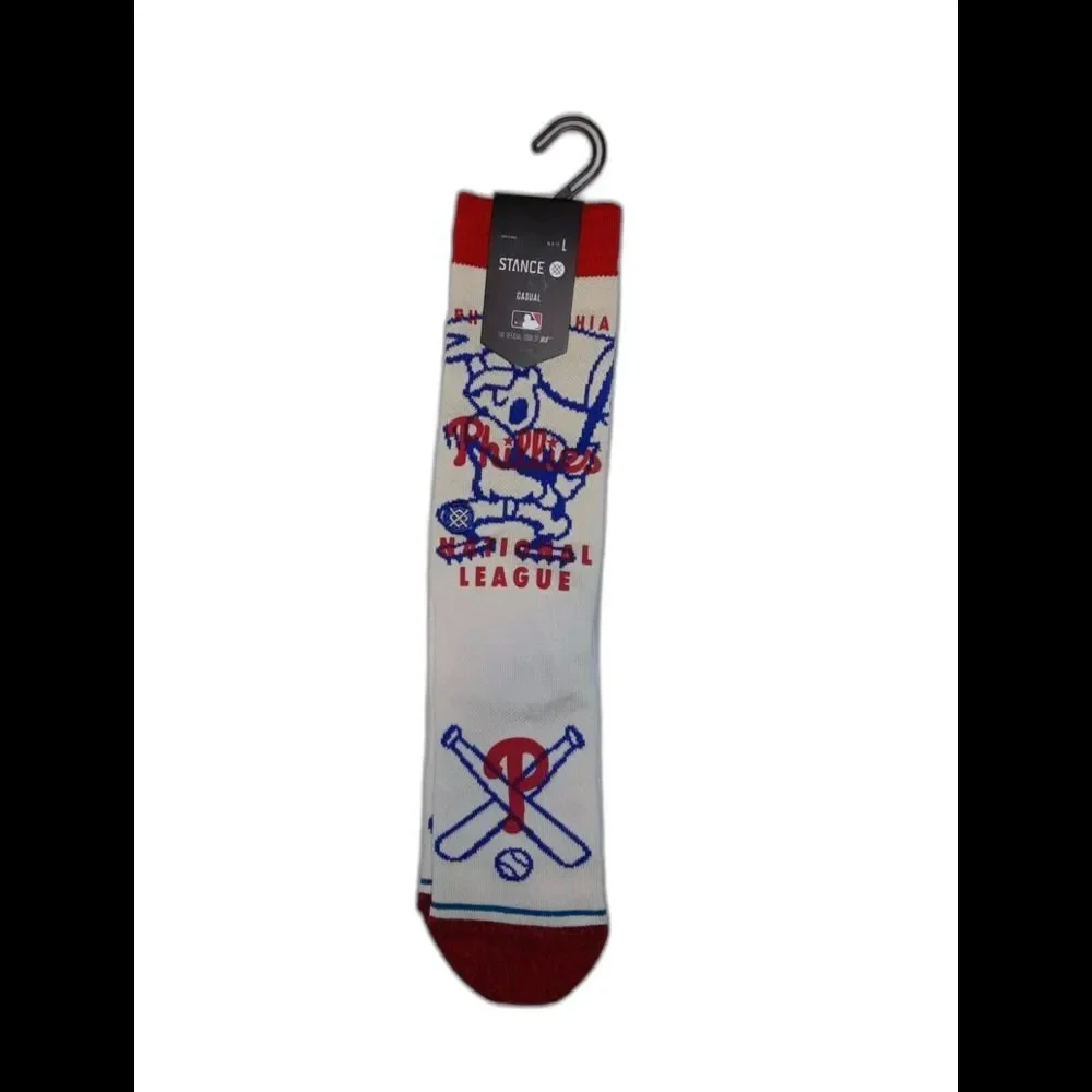 Stance MLB Philadelphia Phillies Hey Batter Socks Size L 9-13 NWT